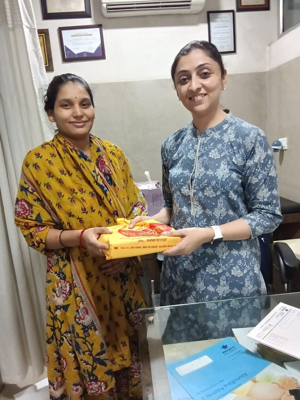 Dr. Priyanka Bhargava with patient 3