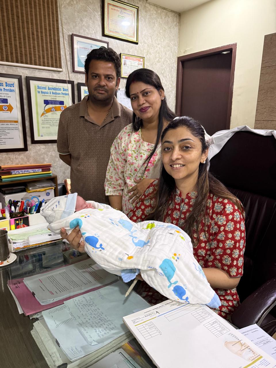 Dr. Priyanka Bhargava with patient 6
