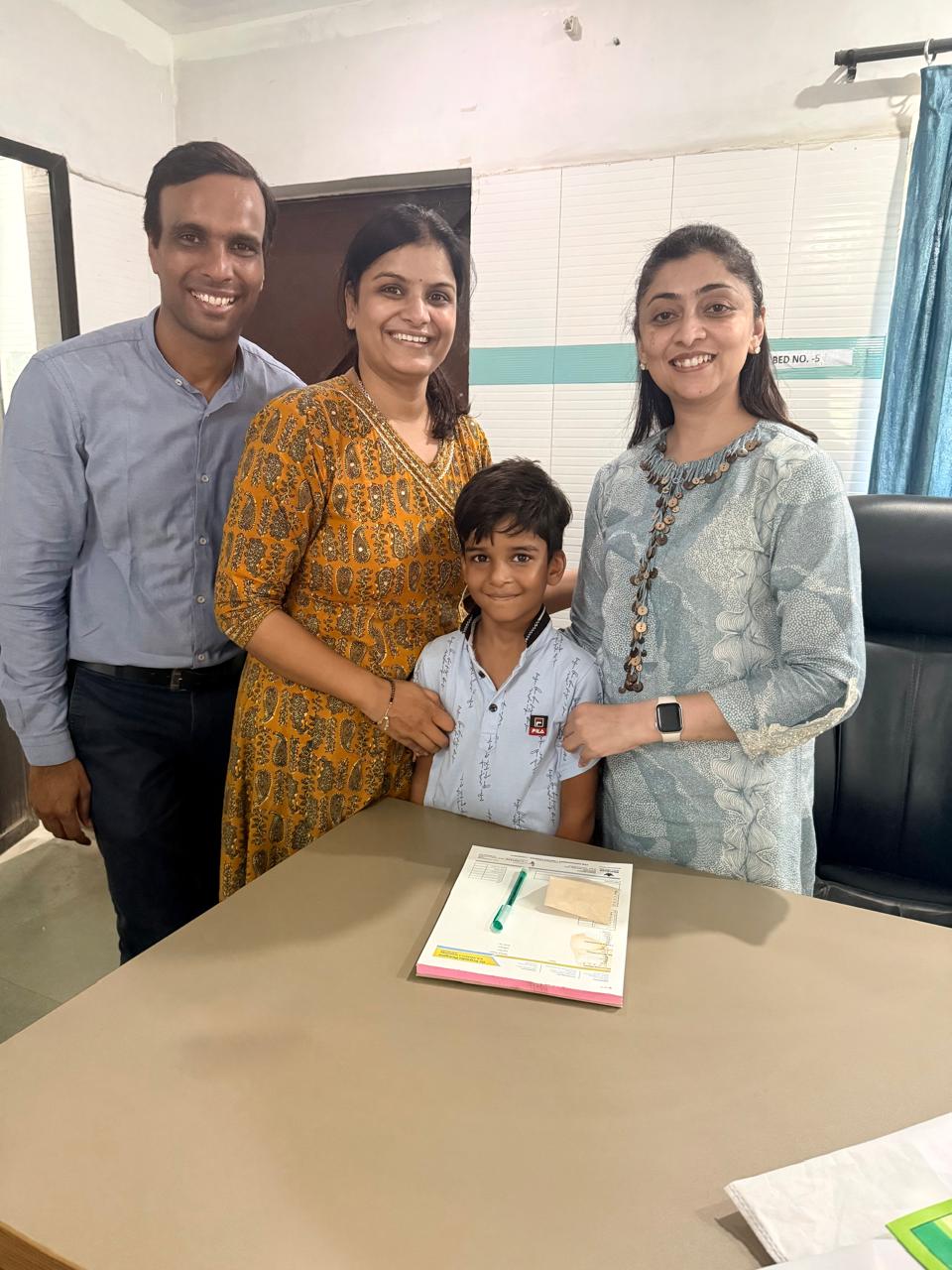 Dr. Priyanka Bhargava with patient 7