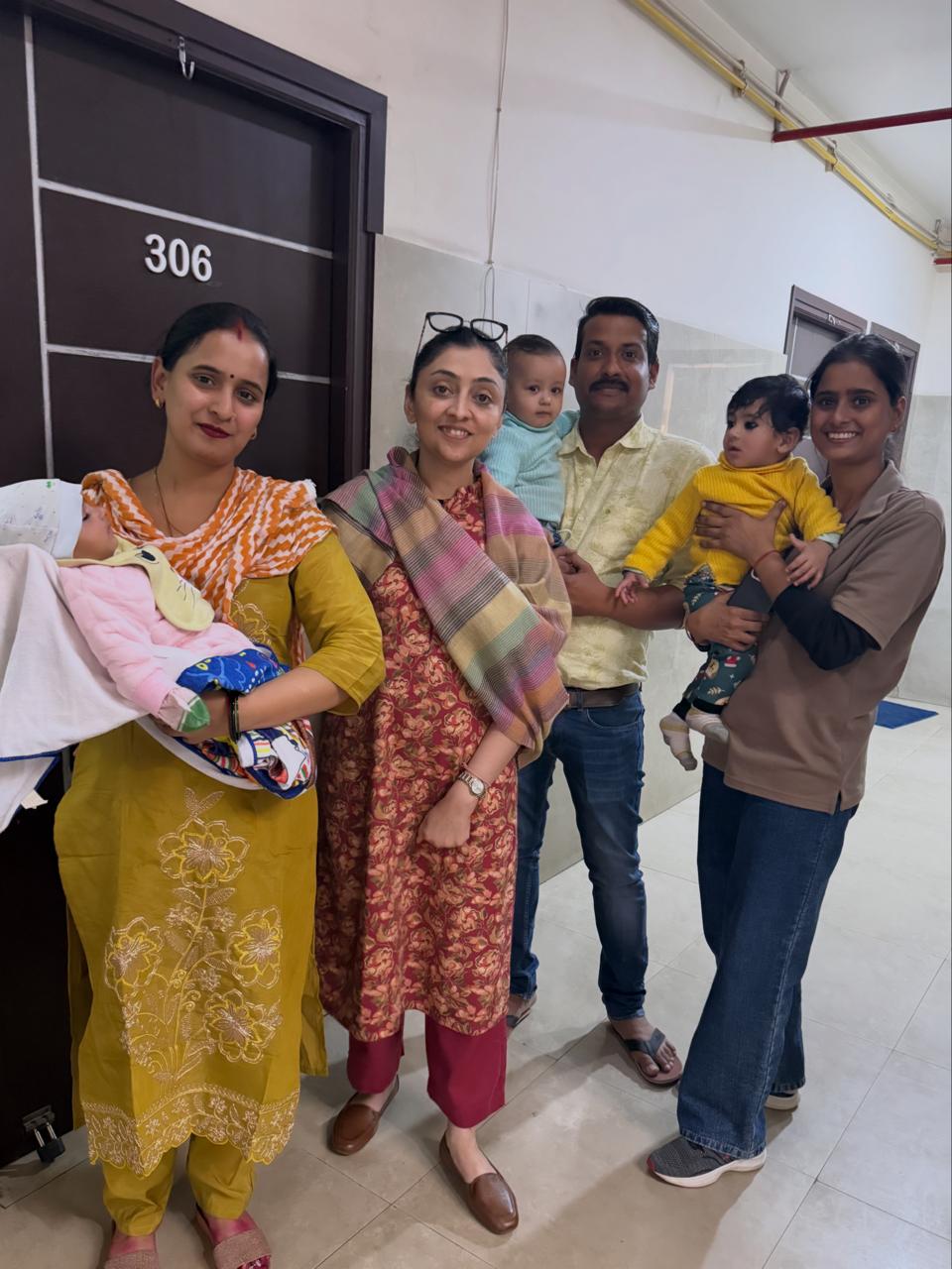 Dr. Priyanka Bhargava with patient 9