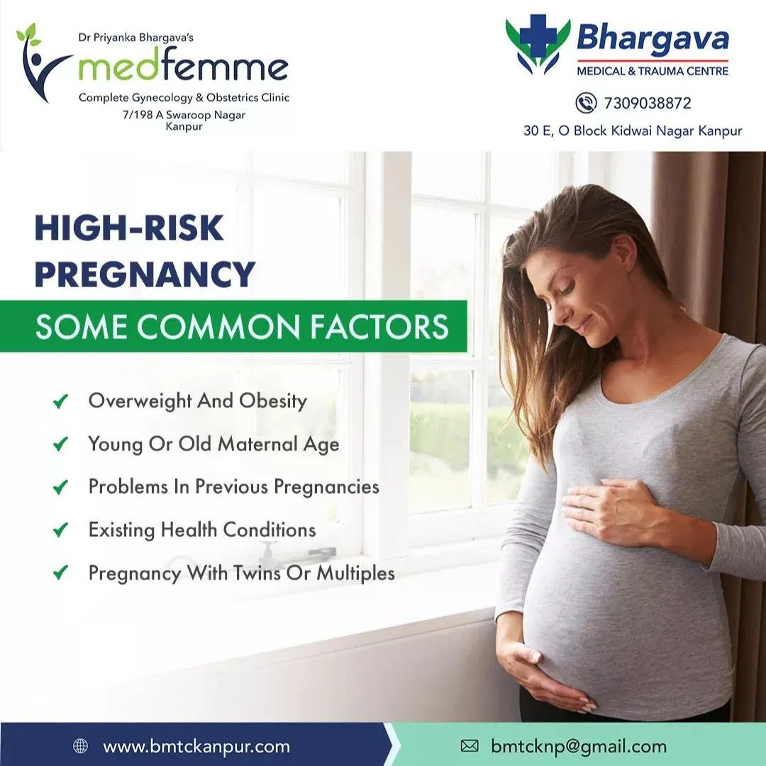 Dr. Priyanka Bhargava monitoring a high-risk pregnancy at Medfemme Clinic Kanpur.