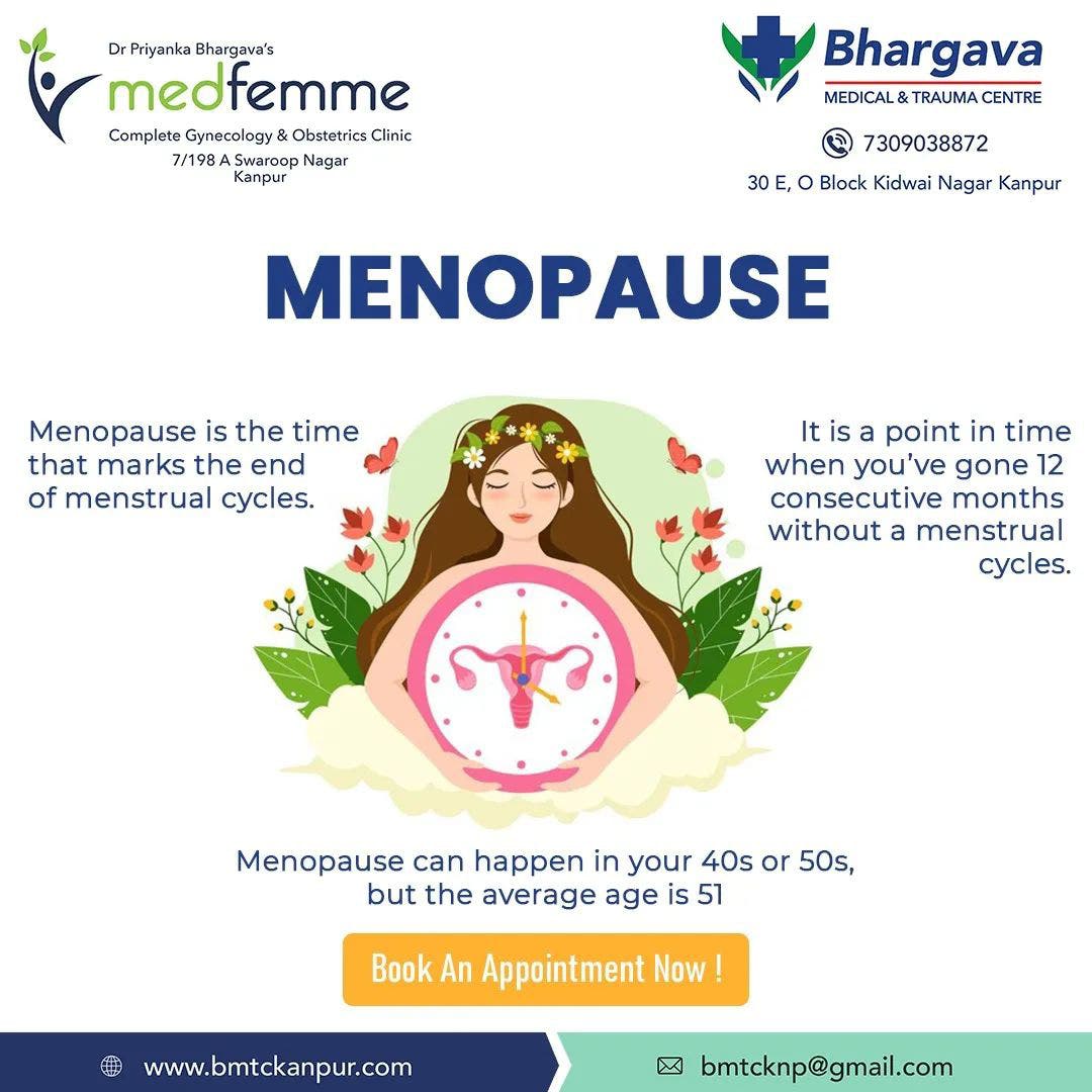 Compassionate menopause counseling at Medfemme Women's Clinic Kanpur.