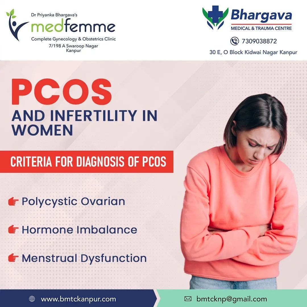 Dr. Priyanka Bhargava explaining PMOS(PCOS) symptoms and treatment at Medfemme Clinic Kanpur.